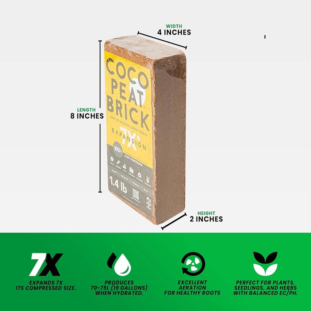 Брикет 650 г - Премиальный орг – обзор и цена Substrate Coconut Fiber