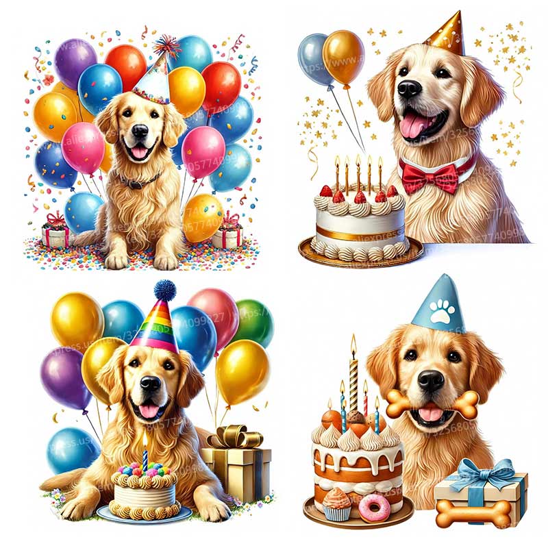 С Днем Рождения Golden Retriev – обзор и цена Pvc Panel Background